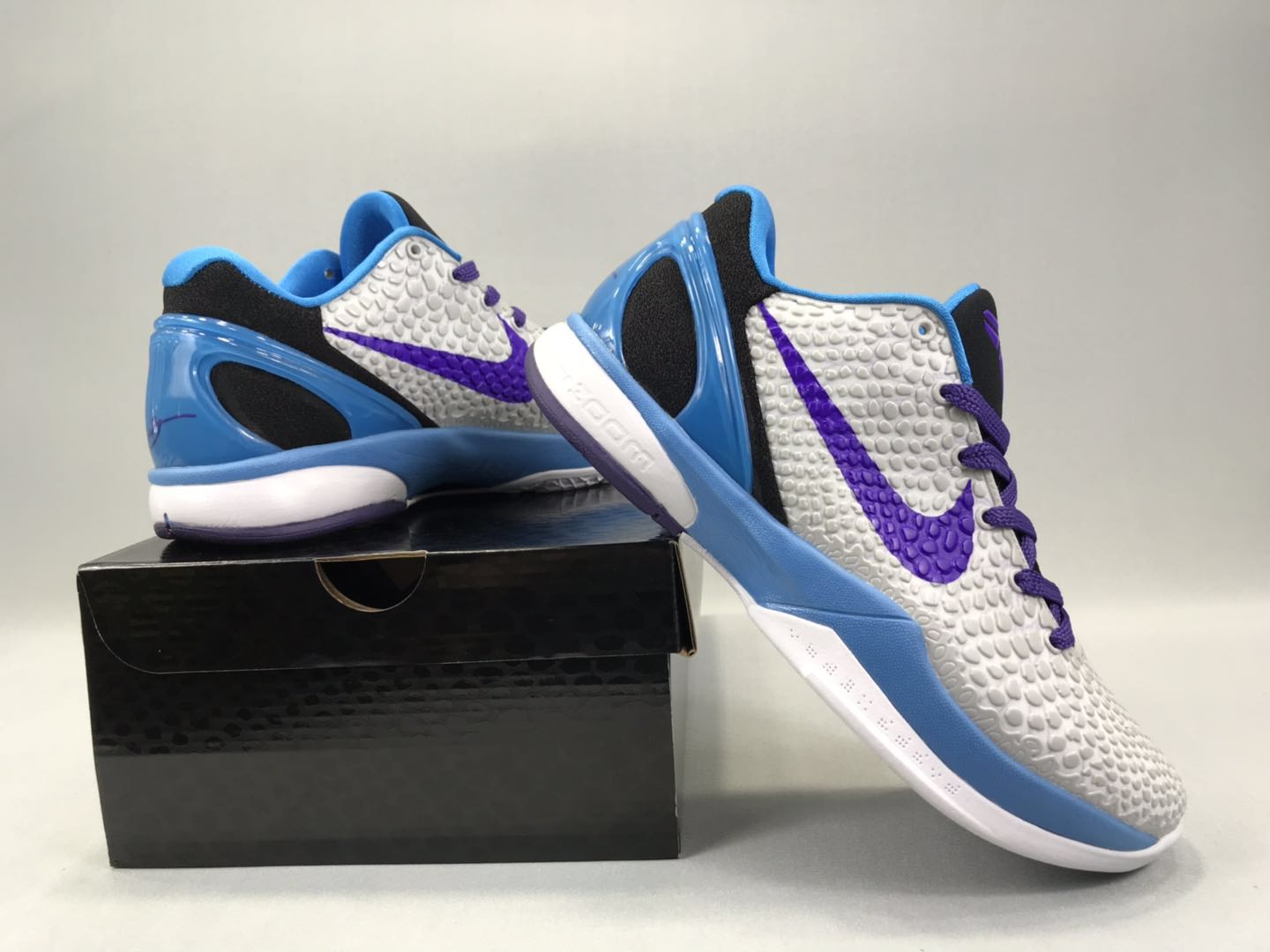 2020 Men Nike Kobe Bryant VI White Purple Blue Shoes